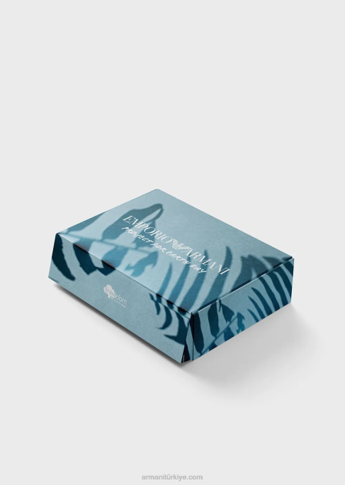 erkeklerdünya günü sürdürülebilir kumaş alışveriş çantası için emporio armani projesi gri T8HD1994