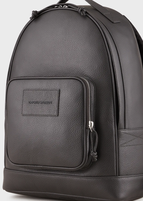 erkekler Armani eskitme deri sırt çantasıT8HD1948