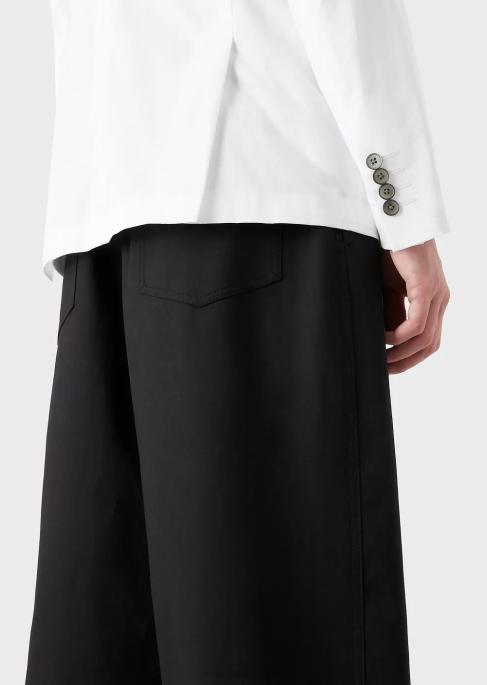 erkekler Armani hafif pamuklu satenden klapalı kruvaze ceketT8HD1025