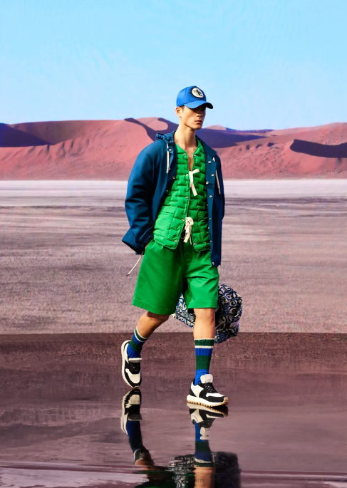 erkekler Armani geri dönüştürülmüş saten ve dolgu ile sürdürülebilir koleksiyon aşağı ceket yeşil T8HD1350