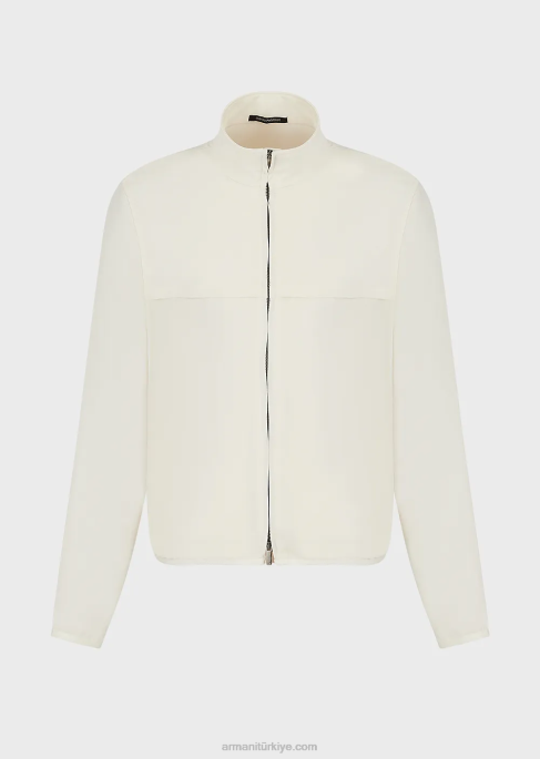 erkekler Armani kapaklı sıvı krep tam fermuarlı montT8HD1346