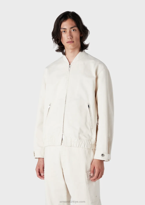 erkekler Armani l'amour işlemeli fermuarlı kot montT8HD1353