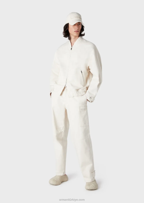 erkekler Armani l'amour işlemeli fermuarlı kot montT8HD1353