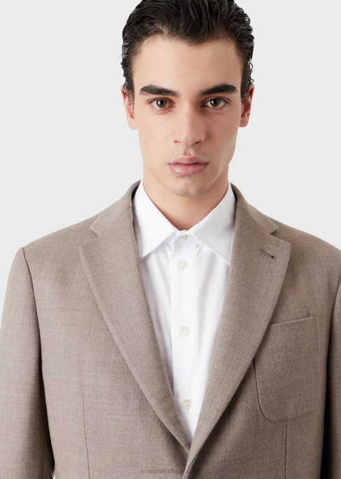 erkekler Armani geometrik jakarlı gömlek masmavi T8HD1146