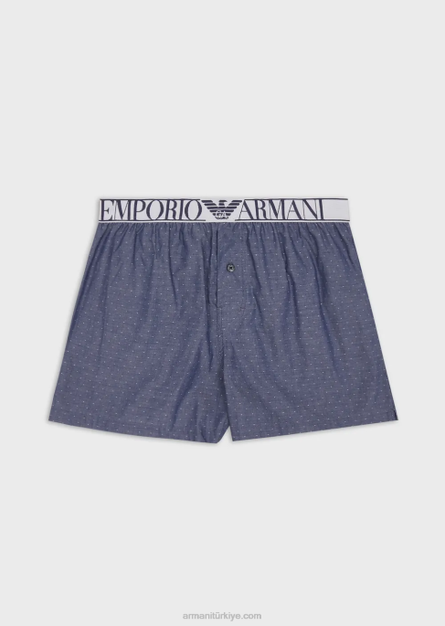 erkekler Armani jakar desenli ev giyimi boxerT8HD1784
