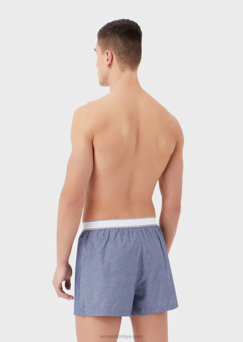 erkekler Armani jakar desenli ev giyimi boxerT8HD1784