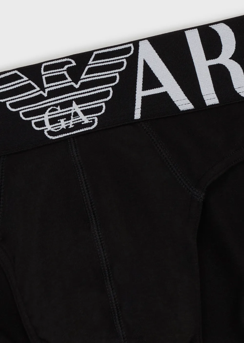 erkekler Armani temel megalogo özeti siyah T8HD1790