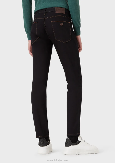 erkekler Armani j06 dar kesim, rahat denim dimi kot pantolonT8HD1176
