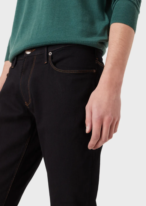 erkekler Armani j06 dar kesim, rahat denim dimi kot pantolonT8HD1176