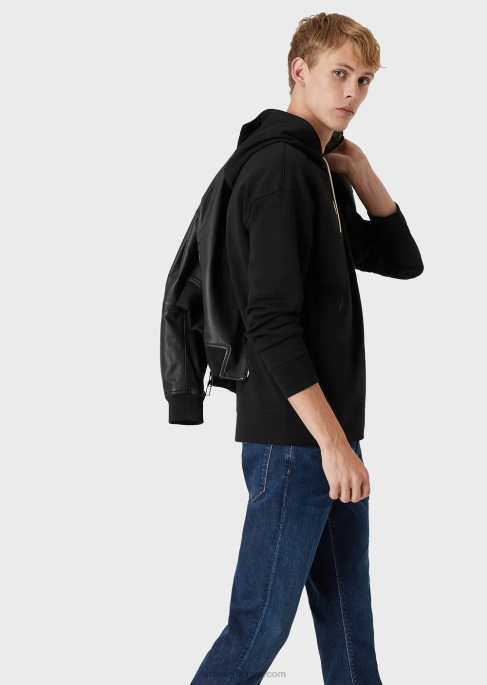 erkekler Armani j06 dar kesim, yıkanmış, fitilli rahat kot pantolon kot T8HD1179