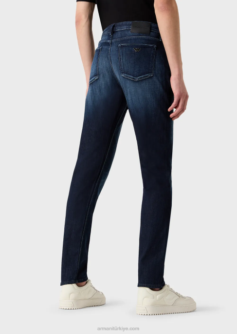 erkekler Armani j75 dar kesim, açık mavi kot pantolon mavi T8HD1195