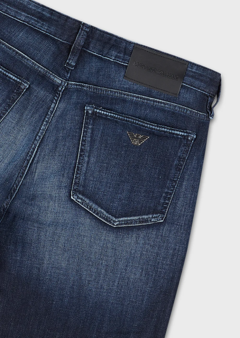 erkekler Armani j75 dar kesim, açık mavi kot pantolon mavi T8HD1195