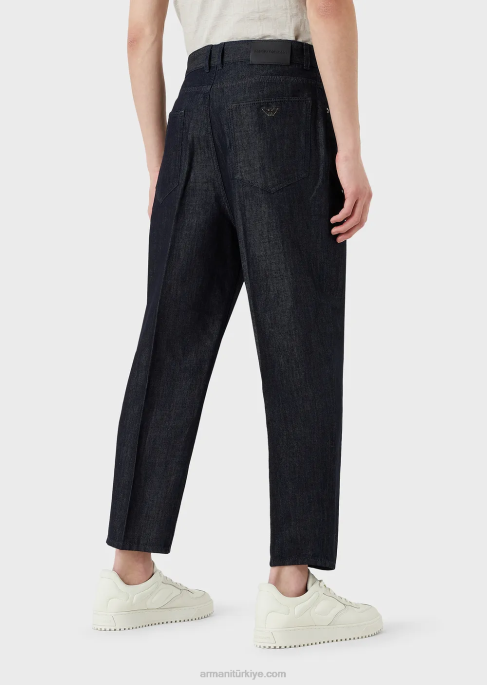 erkekler Armani j79 bol kesim soluk hafif kot pantolon kot T8HD1152