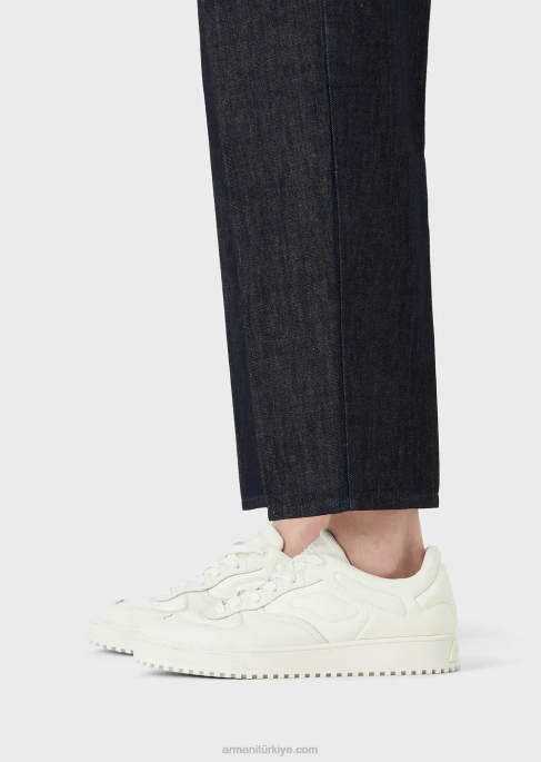 erkekler Armani j79 bol kesim soluk hafif kot pantolon kot T8HD1152