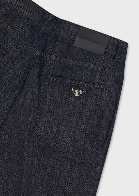 erkekler Armani j79 bol kesim soluk hafif kot pantolon kot T8HD1152