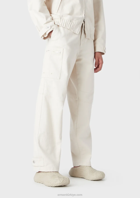 erkekler Armani denim kargo pantolonT8HD1373