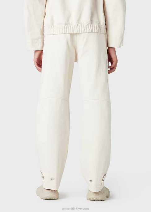 erkekler Armani denim kargo pantolonT8HD1373