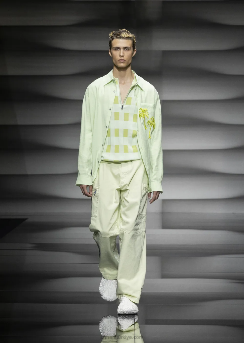 erkekler Armani denim kargo pantolonT8HD1374