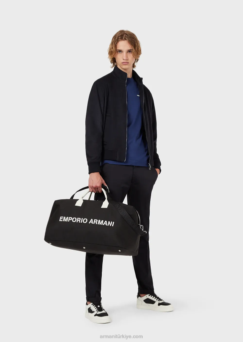 erkekler Armani streç pamuklu chinos lacivert T8HD1505