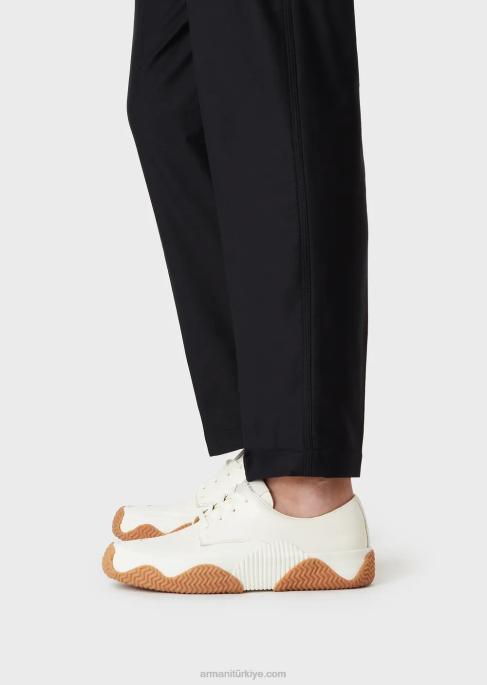 erkekler Armani trikotin efektli jarse chino lacivert T8HD1476