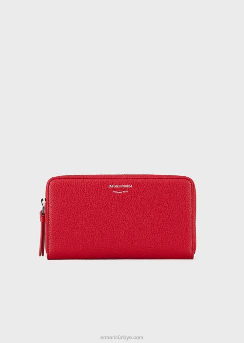 kadınlar Armani Çepeçevre fermuarlı geyik desenli myea cüzdanT8HD884