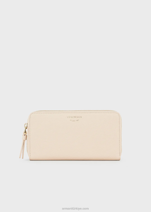 kadınlar Armani Çepeçevre fermuarlı geyik desenli myea cüzdan çıplak T8HD902