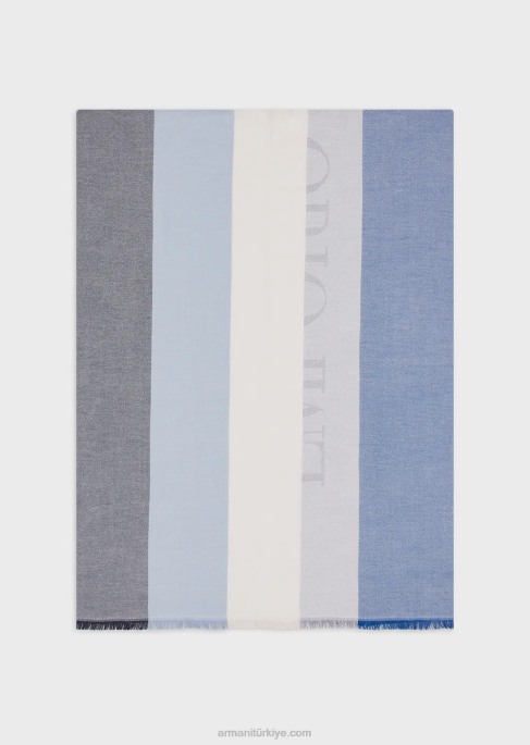 kadınlar Armani jakar logolu yatay çizgili desenli etolT8HD868