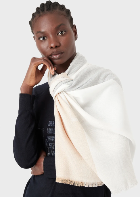 kadınlar Armani jakar logolu yatay çizgili desenli etolT8HD868