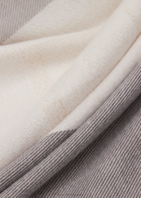 kadınlar Armani jakar logolu yatay çizgili desenli etol güvercin grisi T8HD869