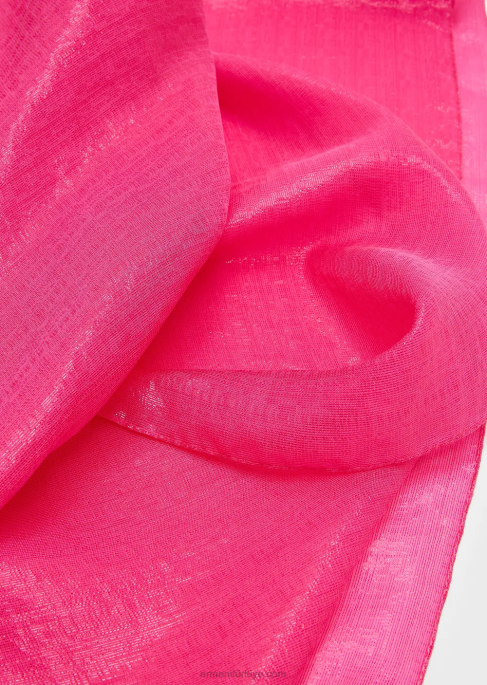 kadınlar Armani lamine ipek tek kollu omuz silkmeT8HD873