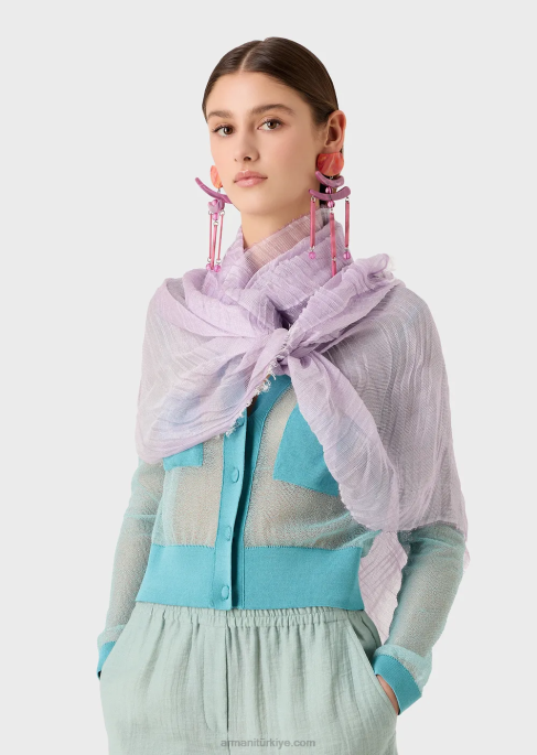 kadınlar Armani pilili modal çaldı rosa chiaro T8HD864