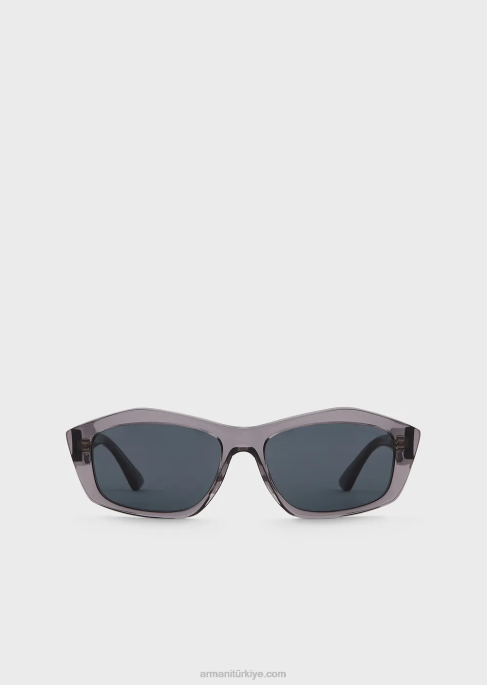 kadınlar Armani düzensiz şekilli güneş gözlüğüT8HD931