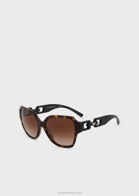 kadınlar Armani kare güneş gözlüğüT8HD970