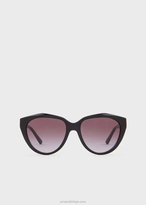 kadınlar Armani kelebek şeklindeki güneş gözlüğüT8HD946