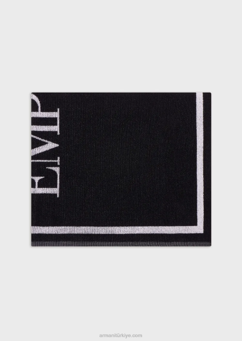 kadınlar Armani büyük boy logolu havlu kumaş plaj havlusuT8HD26