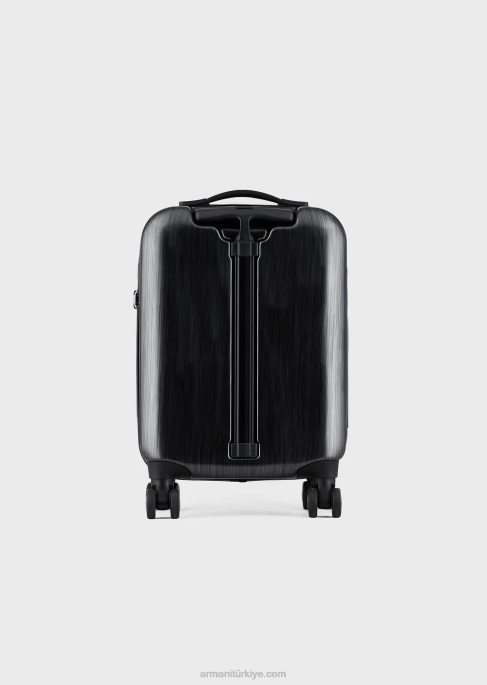 kadınlar Armani büyük boy kartal kabartmalı abs taşıma çantası gri T8HD766