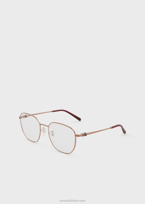kadınlar Armani kare gözlük bronz T8HD922