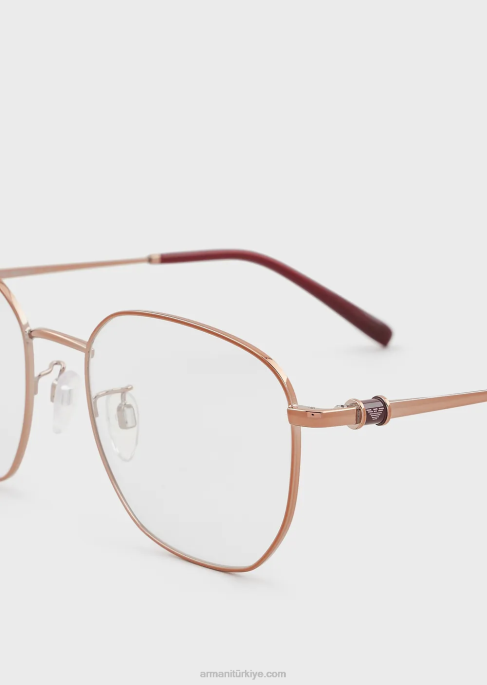 kadınlar Armani kare gözlük bronz T8HD922