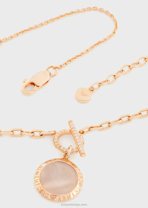 kadınlar Armani şeftali sedef kolye kolyeT8HD788