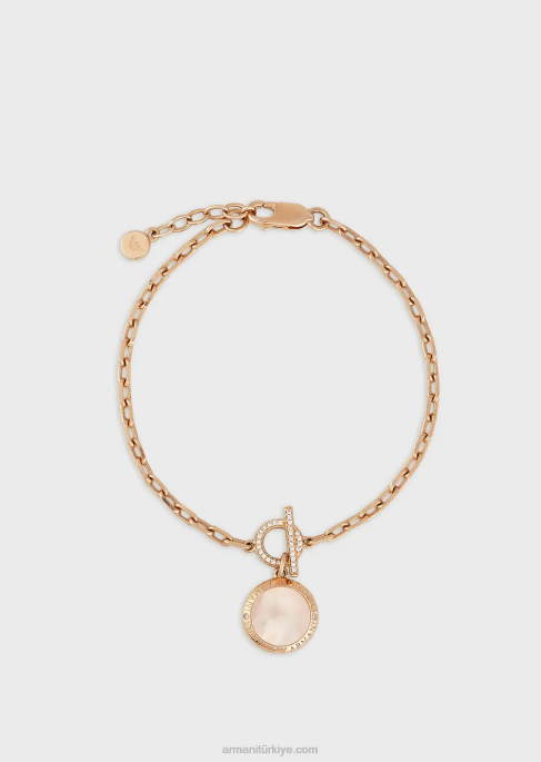 kadınlar Armani şeftali sedefli zincir bileklikT8HD787
