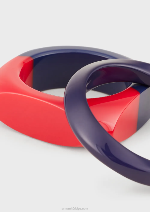 kadınlar Armani iki parçalı iki renkli bileklik setiT8HD815