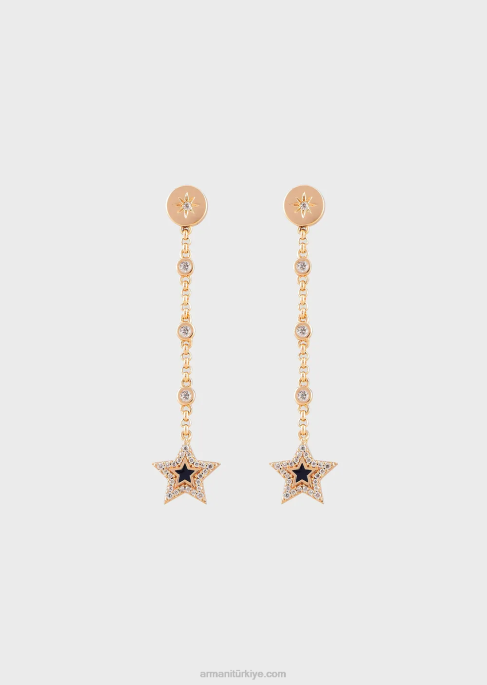 kadınlar Armani mavi lake damla küpeT8HD846