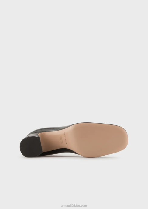 kadınlar Armani rugan mahkeme ayakkabı siyah T8HD517