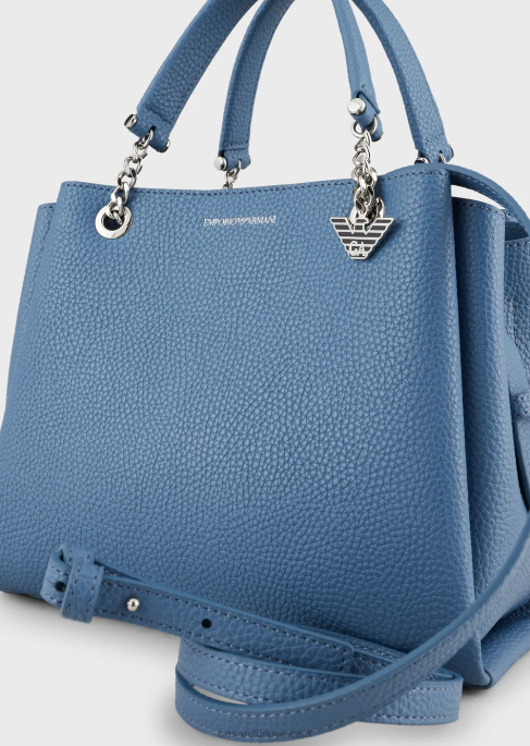 kadınlar Armani kartal tılsımlı palmellato deri görünümlü el çantası kırmızı T8HD728