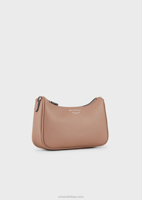 kadınlar Armani geyik desenli baget çanta deve T8HD595