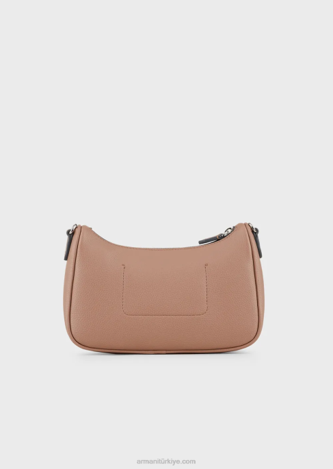 kadınlar Armani geyik desenli baget çanta deve T8HD595
