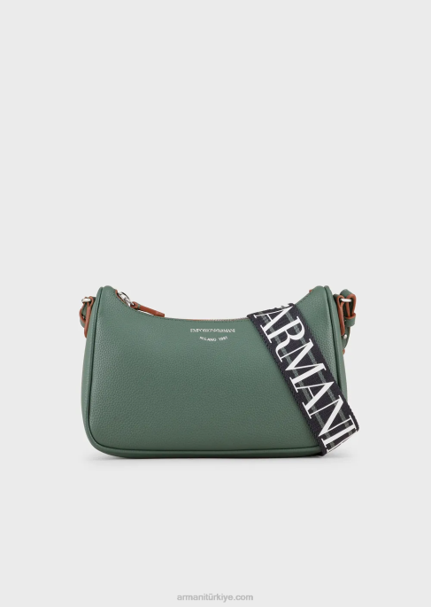 kadınlar Armani geyik desenli baget çanta yeşil T8HD593