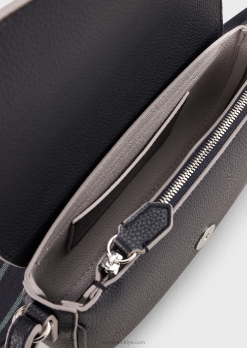 kadınlar Armani geyik desenli mini çanta lacivert T8HD579