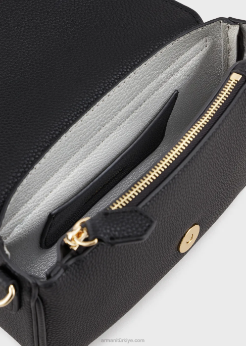 kadınlar Armani geyik desenli mini çanta siyah T8HD623