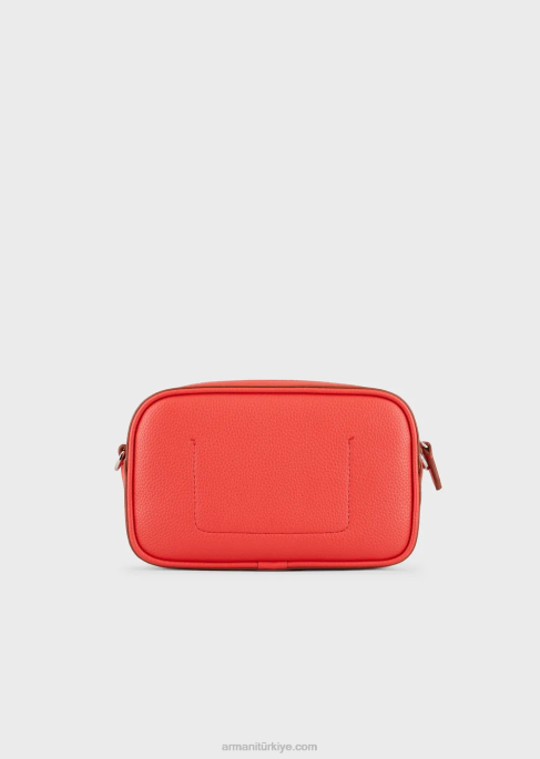 kadınlar Armani omuz askılı geyik baskılı fotoğraf makinesi çantası turuncu T8HD582